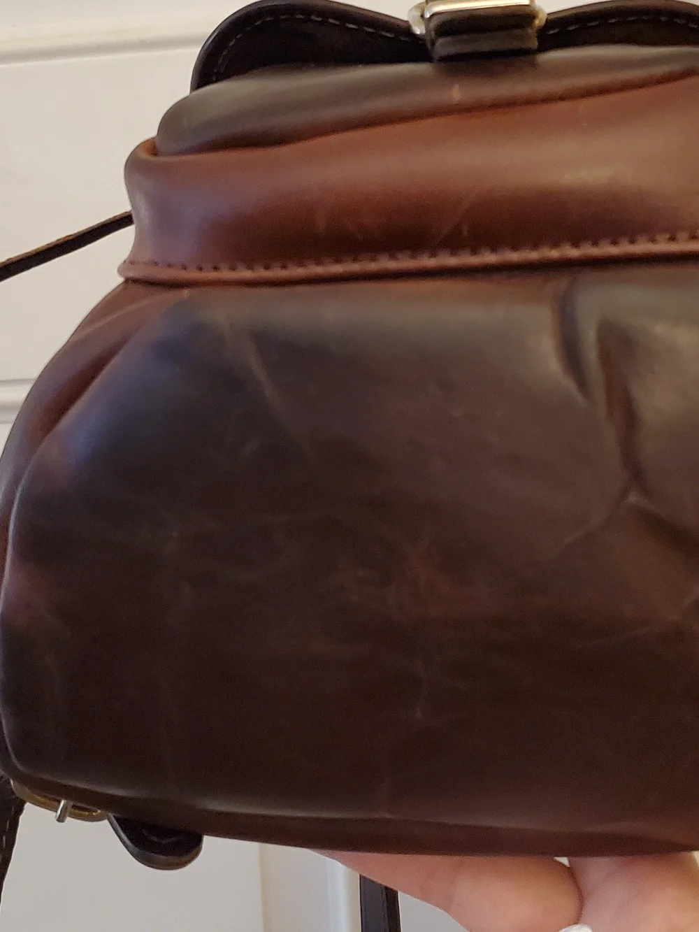 Vintage Leather Mini Backpack purse (like Roots) 90s witchy Whimsigoth y2k Biker